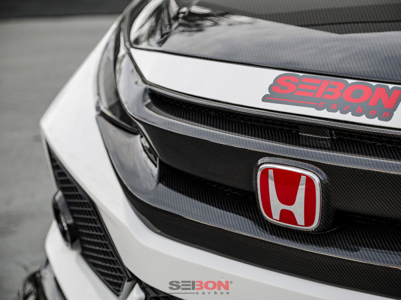 Seibon OEM-Style Carbon Fiber Front Grill (16-21 Honda Civic)
