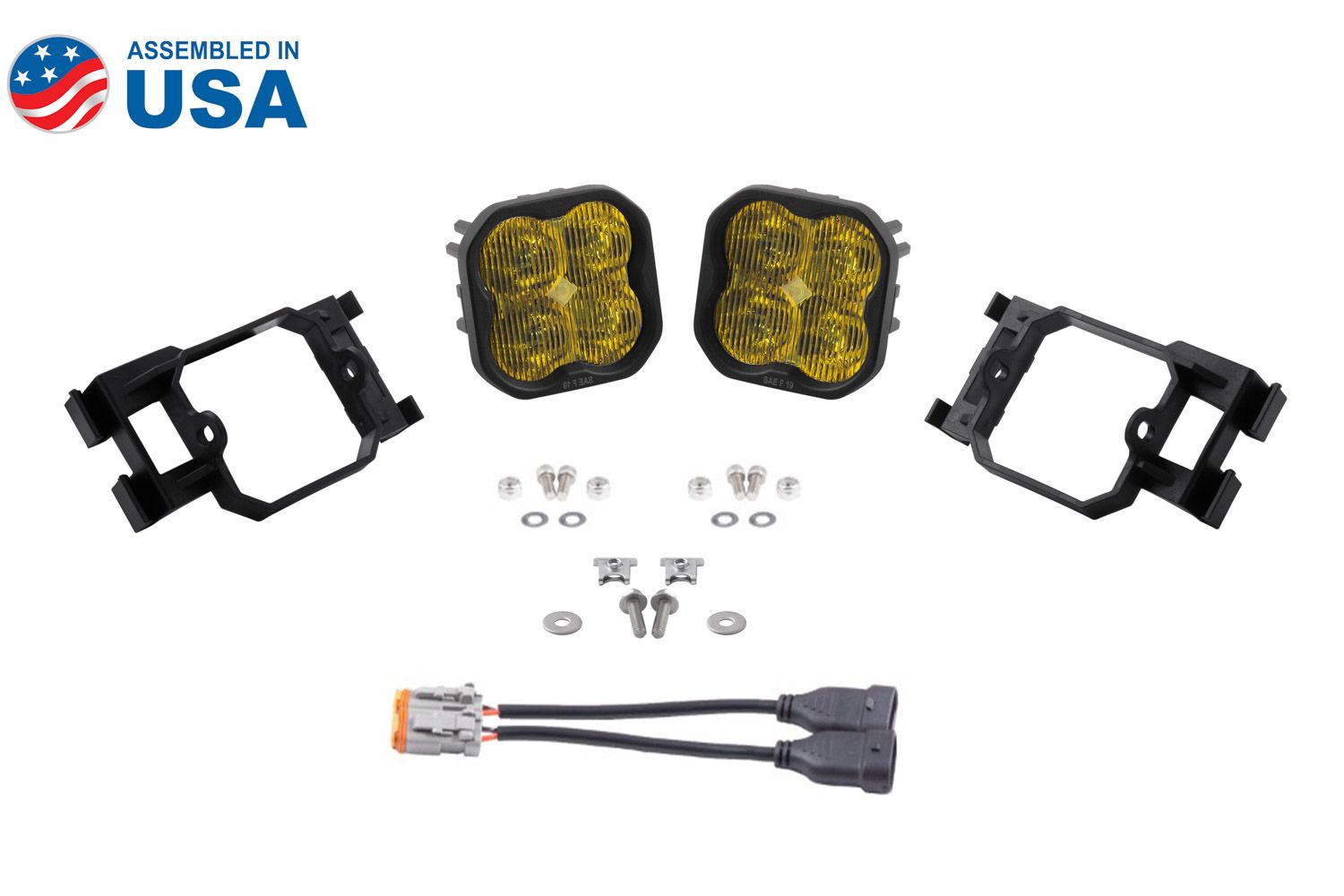 Diode Dynamics Stage Series Kit de luces antiniebla SAE/DOT tipo X de 3" (WRX) 