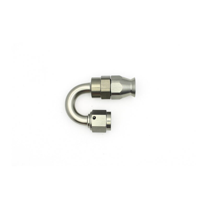 DeatschWerks 6AN Female Swivel 180 - Degree Hose End PTFE (Incl. 1 Olive Insert) - DeatschWerks