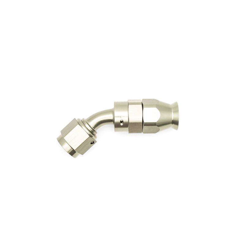 DeatschWerks 6AN Female Swivel 45 - Degree Hose End PTFE (Incl. 1 Olive Insert) - DeatschWerks