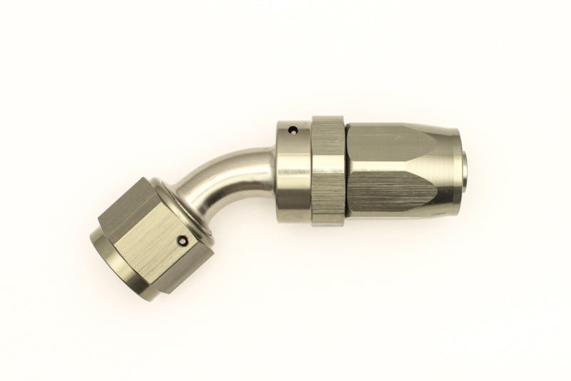 DeatschWerks 8AN Female Swivel 45 - Degree Hose End CPE - DeatschWerks