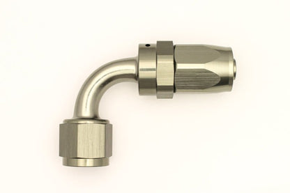 DeatschWerks 8AN Female Swivel 90 - Degree Hose End CPE - DeatschWerks