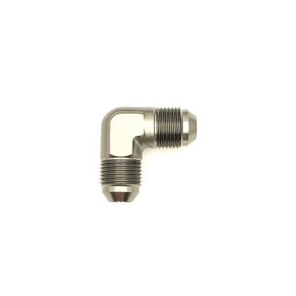 DeatschWerks 8AN Male Flare To 8AN Male Flare 90 - Degree Coupler Fitting - DeatschWerks