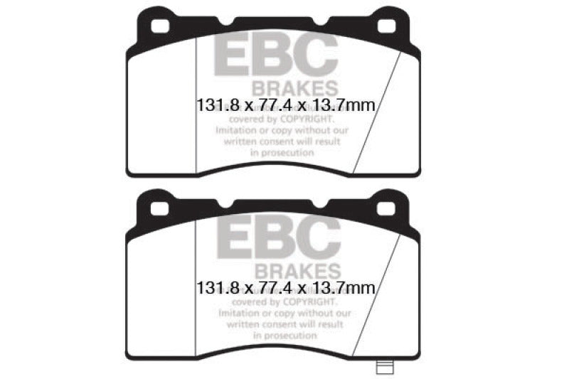 EBC (Brembo) Redstuff Front Brake Pads (Genesis)