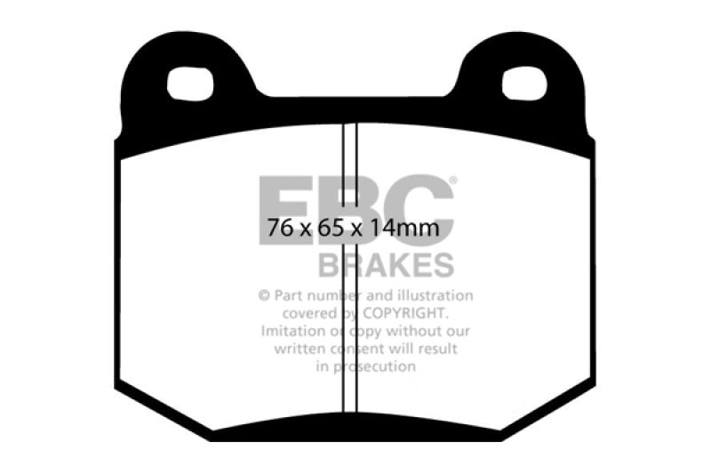 EBC Blue Stuff NDX Rear Brake Pads (Evo 8/9) - EBC