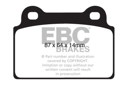 EBC Blue Stuff NDX Rear Brake Pads (Evo X) - EBC