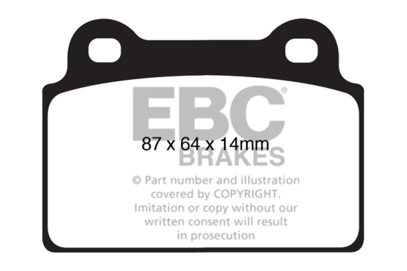 EBC Blue Stuff NDX Rear Brake Pads (Evo X) - EBC