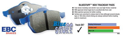 EBC Blue Stuff NDX Rear Brake Pads (Evo X) - EBC