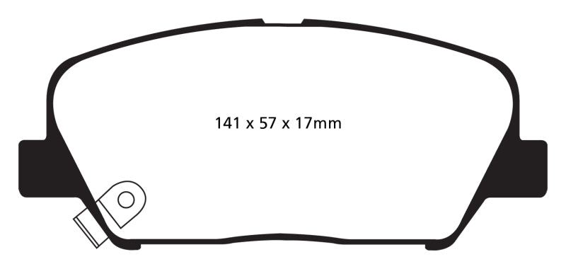 EBC Redstuff Front Brake Pads (Genesis) - EBC