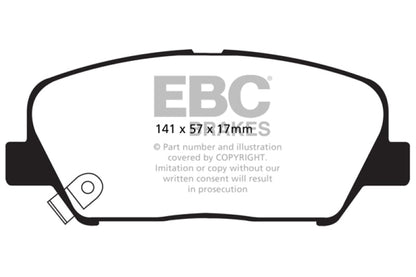 EBC Redstuff Front Brake Pads (Genesis) - EBC