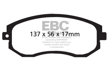 EBC Redstuff Front Brake Pads (Multiple Applications) - EBC