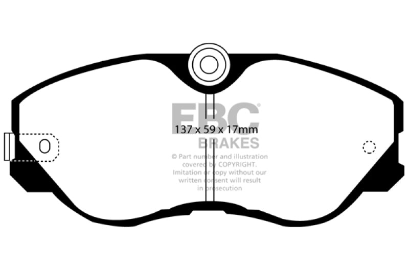 EBC Ultimax2 Front Brake Pads (87 - 89 Nissan 300ZX) - EBC