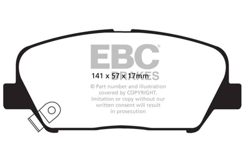 EBC Ultimax2 Front Brake Pads (Genesis) - EBC