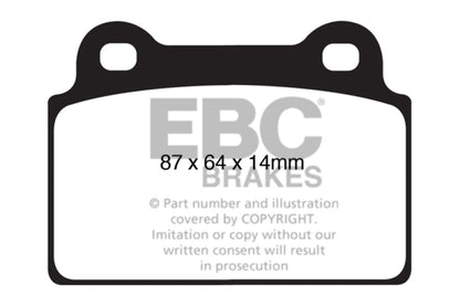 EBC Yellow Stuff Rear Brake Pads (Evo X) - EBC