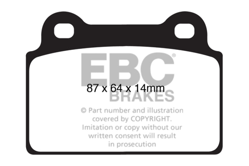 EBC Yellow Stuff Rear Brake Pads (Evo X) - EBC