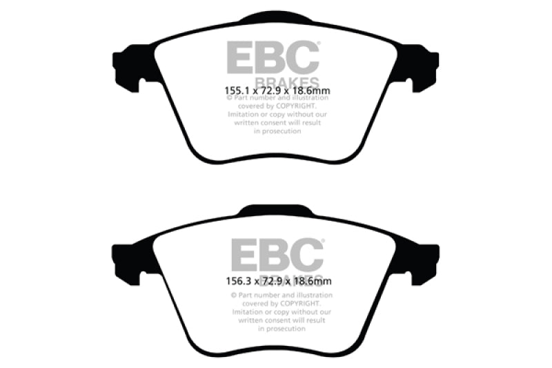 EBC Yellowstuff Front Brake Pads (07 - 13 Mazda 3) - EBC