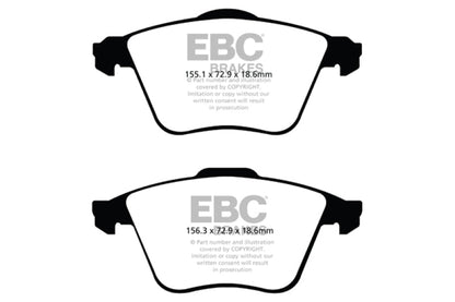 EBC Yellowstuff Front Brake Pads (07 - 13 Mazda 3) - EBC