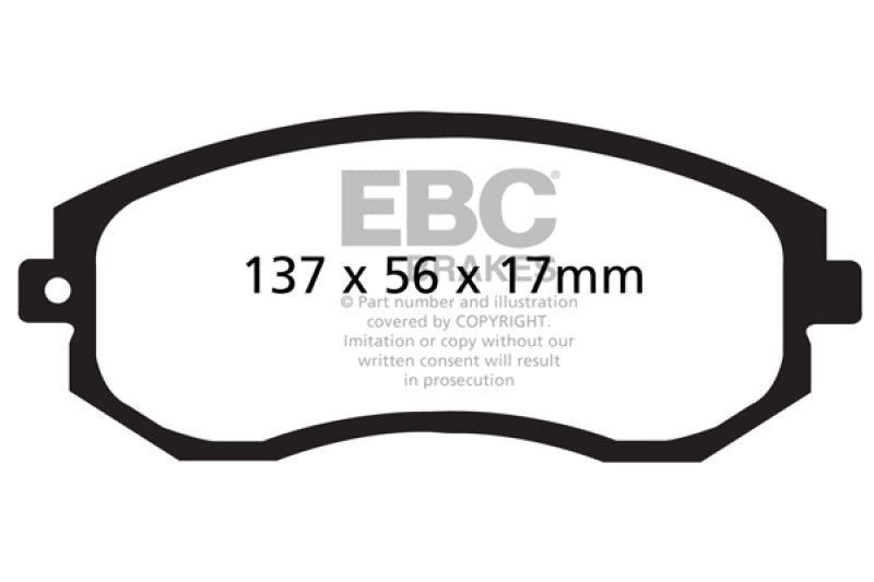 EBC Yellowstuff Front Brake Pads (BRZ/FR - S/86/WRX/STi) - EBC