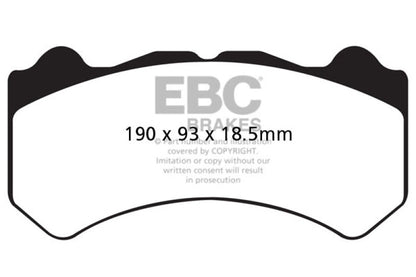 EBC Yellowstuff Front Brake Pads (GT - R) - EBC