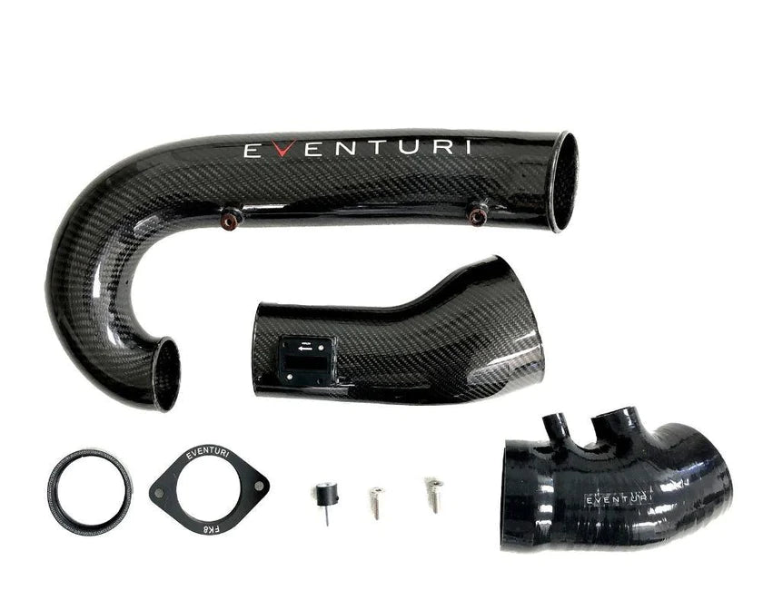 Eventuri Turbo Inlet Crossover Tube w/ V2 MAF (17 - 21 Civic Type R) - Eventuri