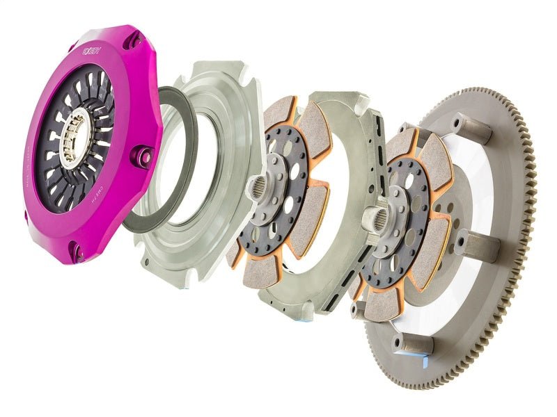 Exedy Twin Cerametallic Rigid Disc Hyper Multi Clutch 04 - 14 Subaru WRX STi - Exedy