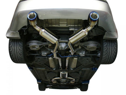 Injen Dual 60mm SS Cat - Back Exhaust w/ Built In Resonated X - Pipe (350Z) - Injen