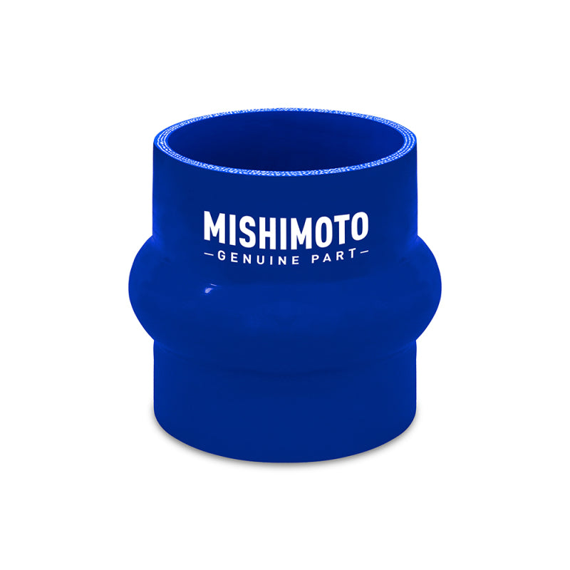 Acoplador de manguera con joroba azul Mishimoto de 2,5 pulgadas