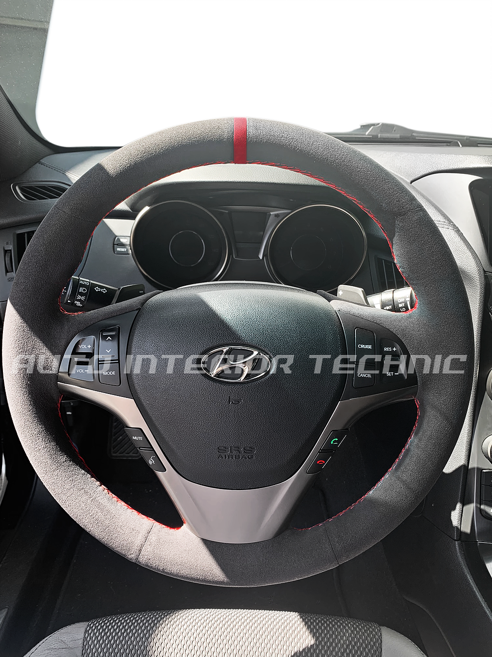Auto Interior Technic Steering Wheel Wrap (Genesis Coupe 09-13)