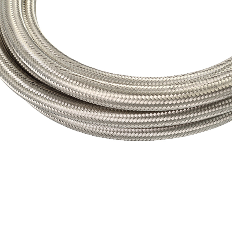 Mishimoto 10Ft Stainless Steel Braided Hose w/ -4AN Fittings - Stainless