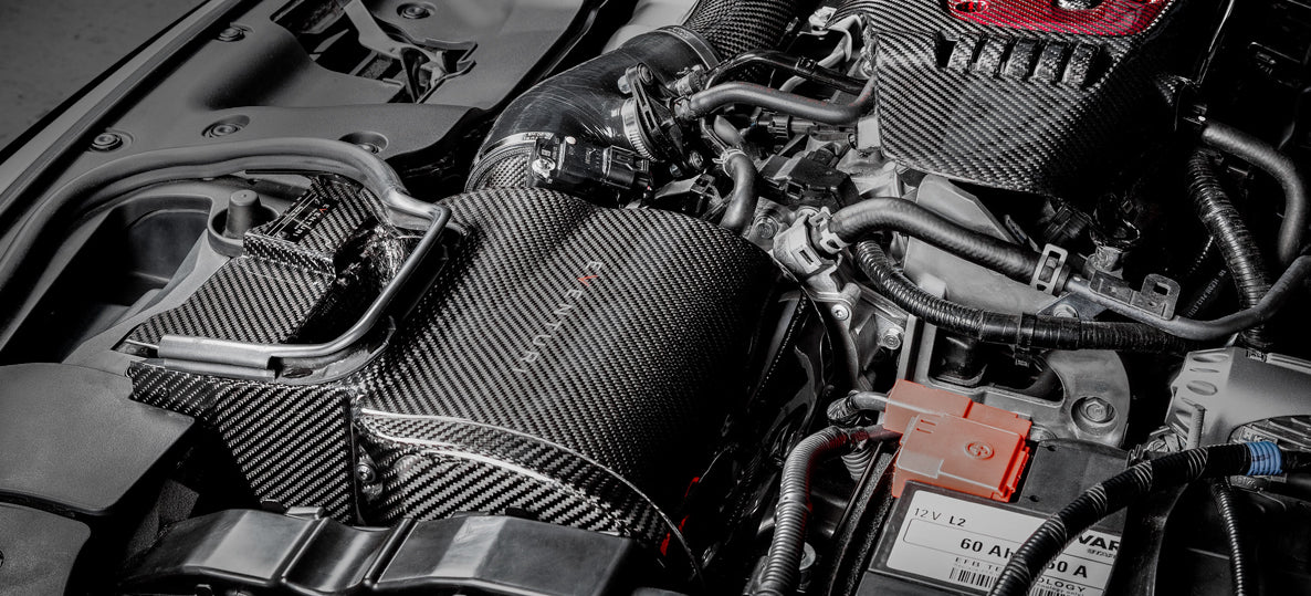 Admision Eventuri de carbono negro - Honda FK8 Civic Type R 