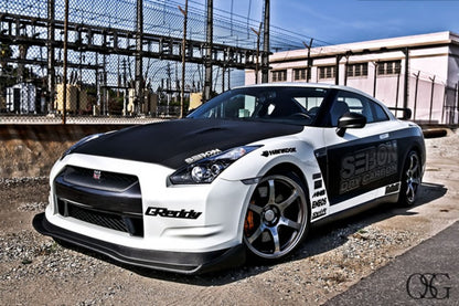 Seibon SS-Style Carbon Fiber Front Lip (09-11 GT-R) - JD Customs U.S.A