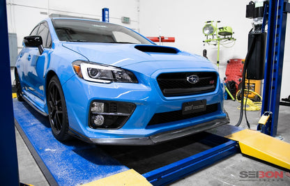 Seibon Carbon Fiber MB1-Style Front Lip (15-17 WRX/STI)