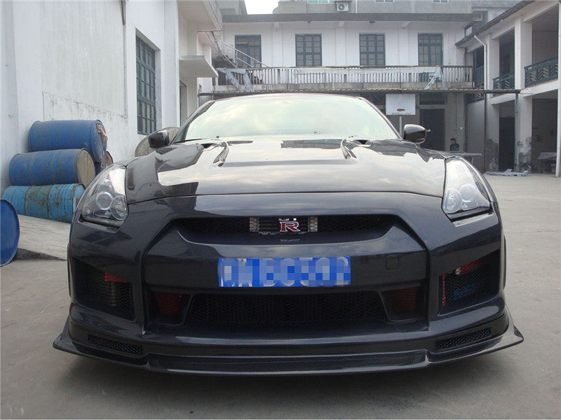 JDC LP Style Carbon Fiber Front Lip (2008-2011 Nissan GT-R) - JD Customs U.S.A