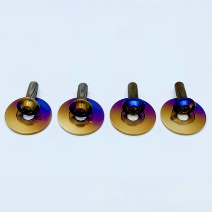 JDC Titanium Flush-Fit Bolt/Washer Kit (M6x1.0)