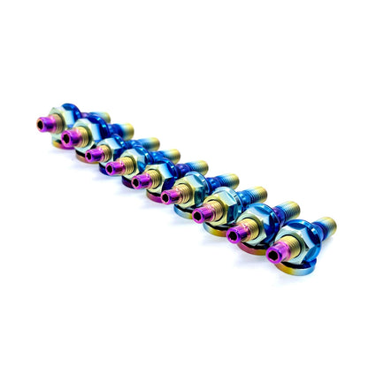 JDC Titanium Exhaust Manifold Stud Kit (Evo 1-9/ 2G DSM)