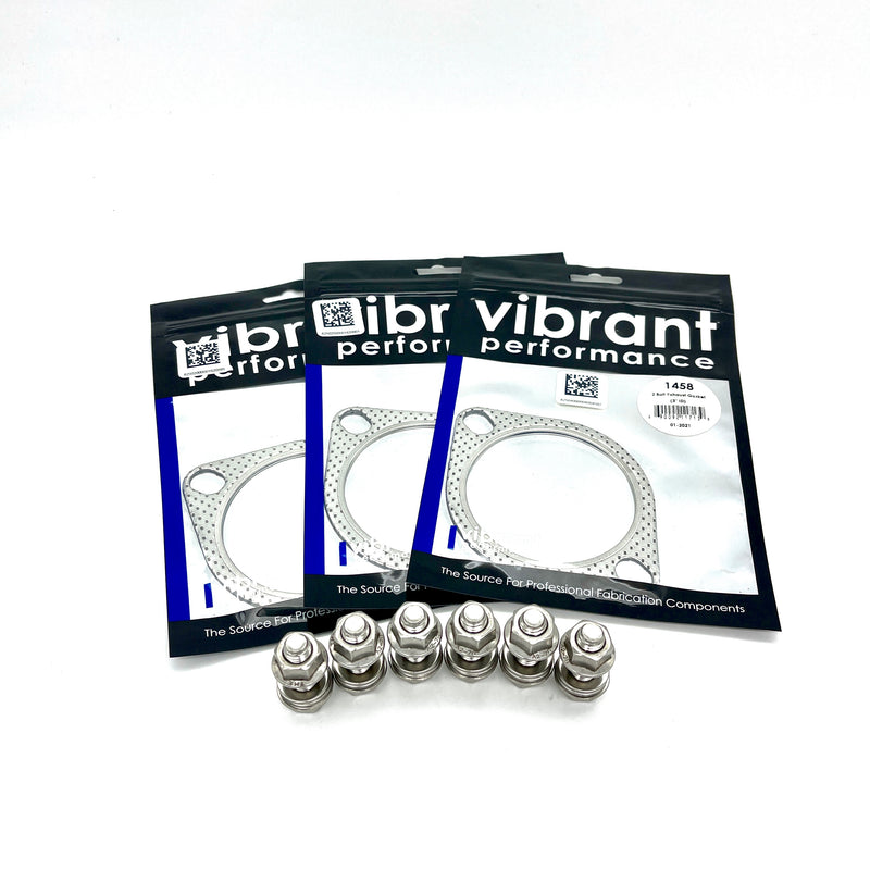 Stainless Steel 3" Catback Exhaust Hardware and Gasket Kit (Evo 8/9/X/ Universal) - JD Customs U.S.A