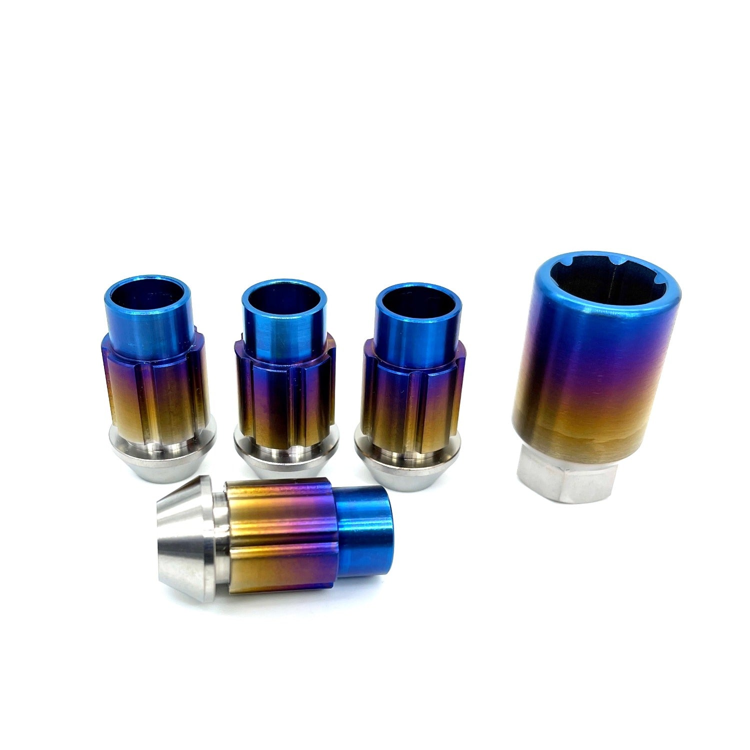 JDC Titanium Open-End Lug Nuts M12x1.5mm (Universal)