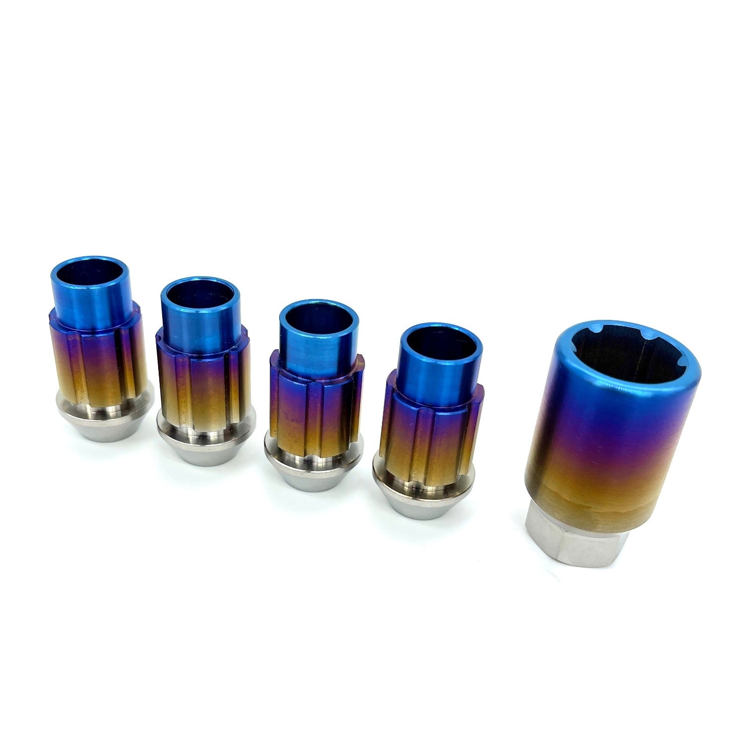 JDC Titanium Open-End Lug Nuts M12x1.5mm (Universal)