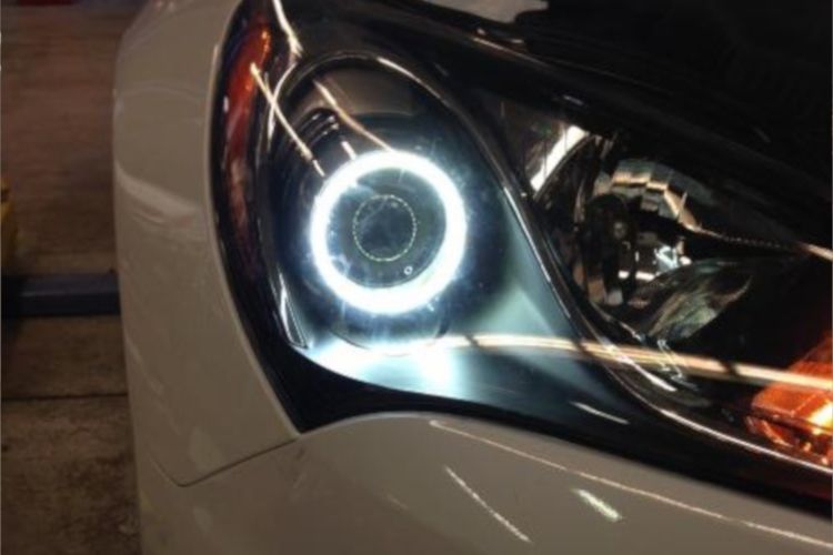 Halos LED HD para Hyundai Genesis Coupe 2010-2016 (par de 80 mm) 