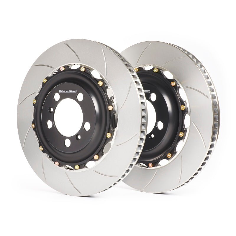 GiroDisc (Requires Trimmed Rear Pads) Slotted Rear Rotors (04 - 07 Subaru Impreza WRX STI) - GiroDisc