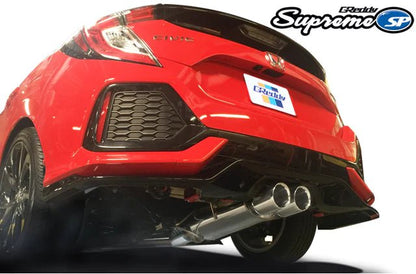 GReddy 76mm Supreme SP Cat - Back Exhaust (17+ Civic Sport Hatchback) - GReddy