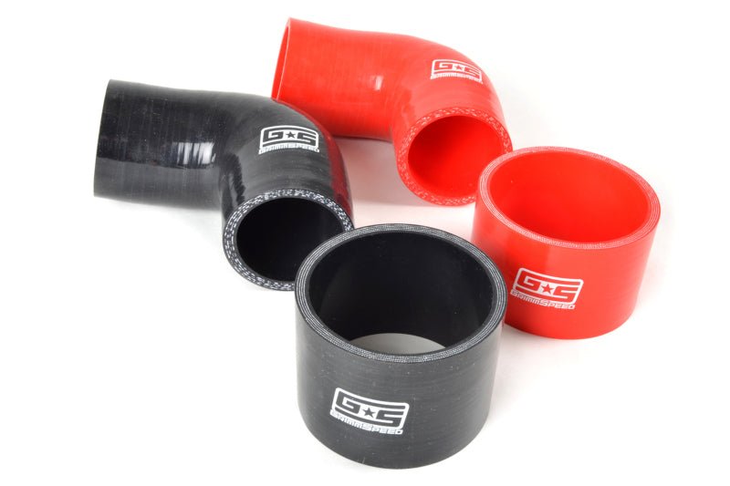 GrimmSpeed 02 - 07 Subaru WRX / 04+ STI / 04 - 07 FXT Top Mount Intercooler Hose Kit - Red - GrimmSpeed