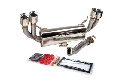 GrimmSpeed Un - Resonated Cat - Back w/ Quad - Tip Muffler (08 - 14 WRX/STi Hatchback) - GrimmSpeed