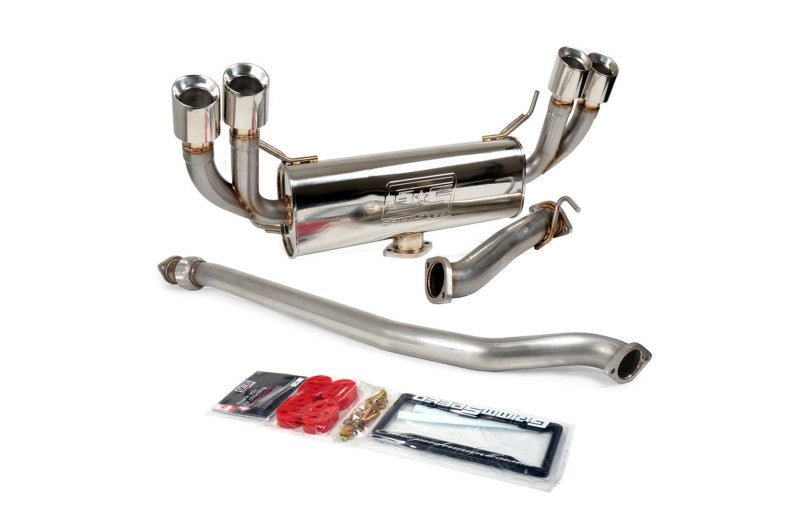 GrimmSpeed Un - Resonated Cat - Back w/ Quad - Tip Muffler (08 - 14 WRX/STi Hatchback) - GrimmSpeed