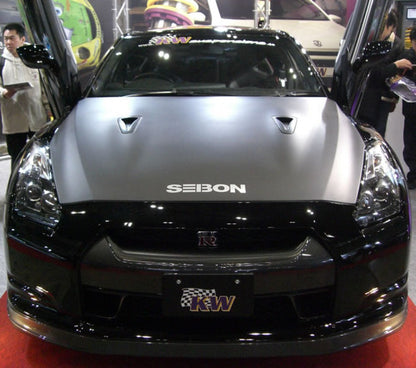 Seibon OEM-Style Dry Carbon Fiber Hood (09-16 GT-R) - JD Customs U.S.A