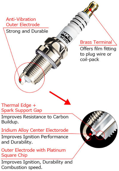 HKS M45 Super Fire Racing Spark Plug (Evo X) - HKS