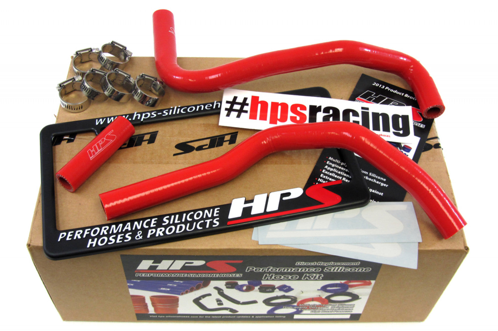 HPS Red Reinforced Silicone Heater Hose Kit for Scion 13-16 FRS & Subaru 13-16 BRZ