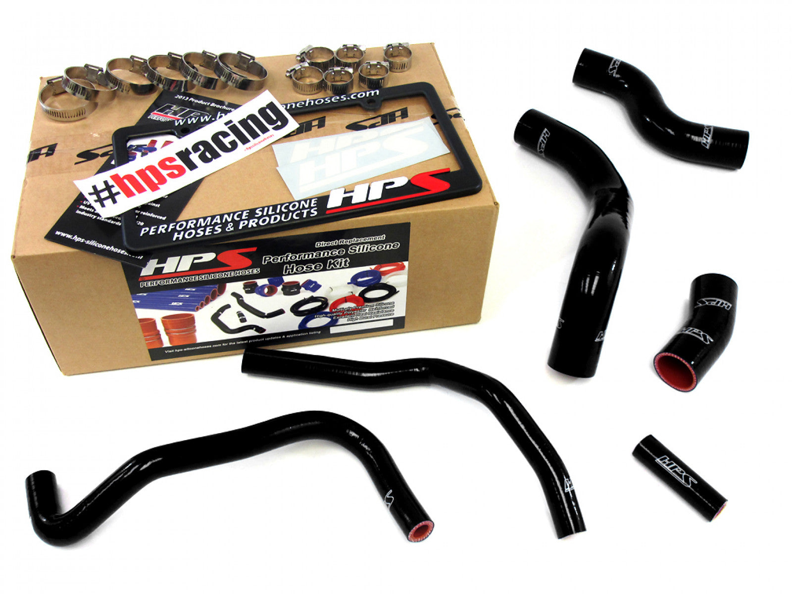 HPS Black Reinforced Silicone Radiator   Heater Hose Kit for Scion 13-16 FRS