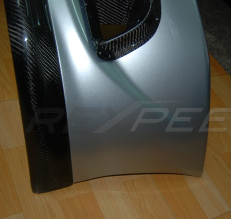 Rexpeed D-Style Carbon Fiber Front Splitter (Evo 8) - JD Customs U.S.A