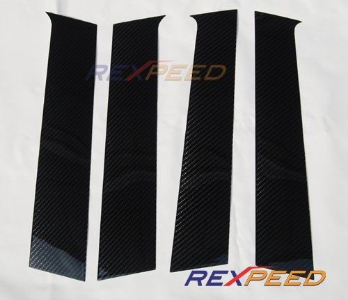 Rexpeed Carbon Fiber Pillar Trim (Evo X) - JD Customs U.S.A